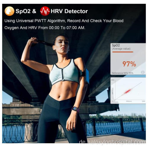 Smart Watch Herzfrequenzaktivitäts -Tracker -Messgerät HRV
